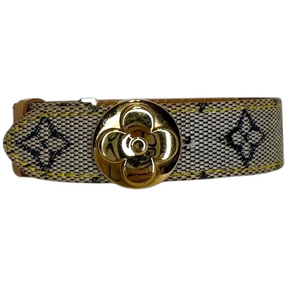 LOUIS VUITTON MINI LIN MONOGRAM WISH BRACELET - Picture 2 of 9